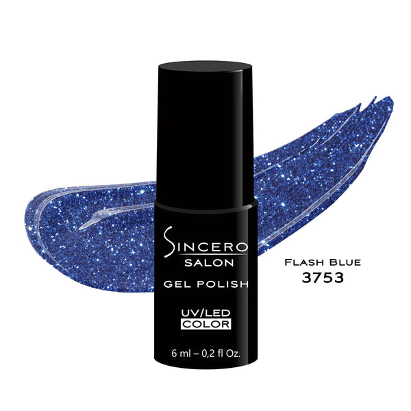 GELNAGELLACK "Sincero Salon", 6ml, Flash Blue, 3753