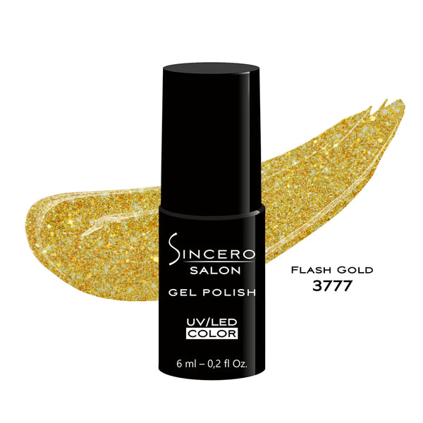 GELNAGELLACK "Sincero Salon", 6ml, Flash Gold, 3777