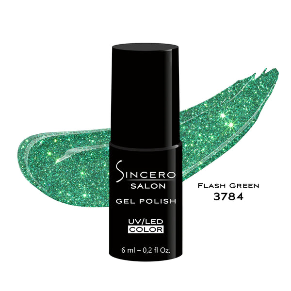 GELNAGELLACK "Sincero Salon", 6ml, Flash Green, 3784