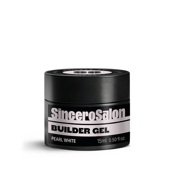 Aufbaugel Glitzer "Sincero Salon", Pearl White, 15ml