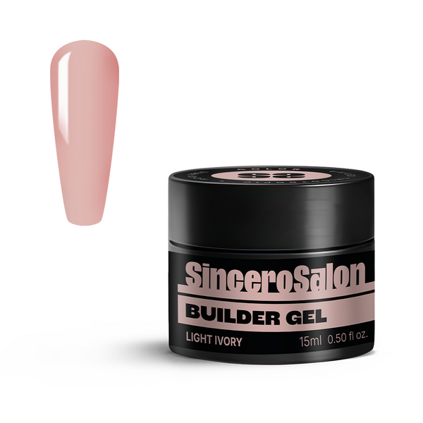 Aufbaugel Color "Sincero Salon", Light Ivory, 15ml