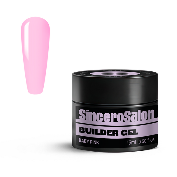 Aufbaugel Solid "Sincero Salon", Baby Pink, 15ml