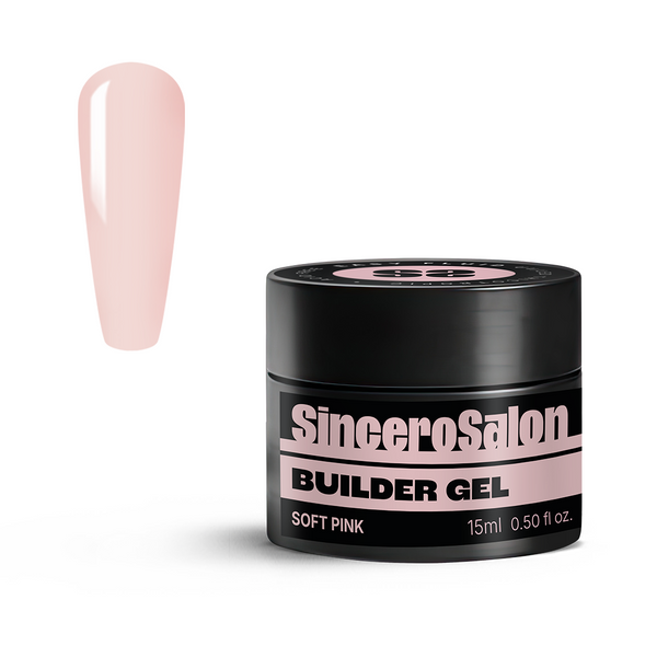 Aufbaugel Solid "Sincero Salon", Soft Pink, 15ml