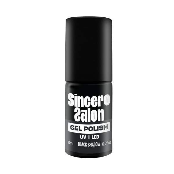 Gelnagellack "Sincero Salon", 6ml, BLACK SHADOW, 657
