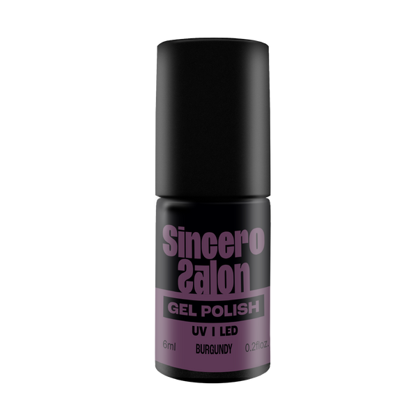 Gelnagellack "Sincero Salon", 6ml, BURGUNDY, 777