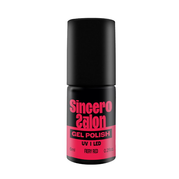 Gelnagellack "Sincero Salon", 6ml, FIERY RED, 3686