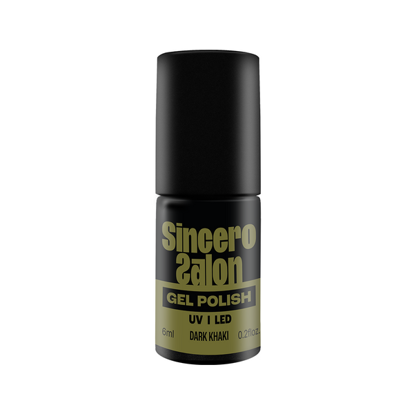 Gelnagellack "Sincero Salon", 6 ml, DARK KHAKI, 6281