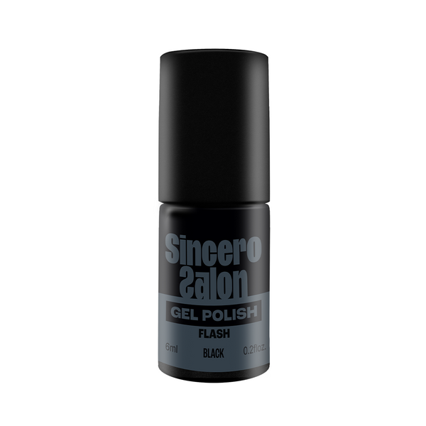 GELNAGELLACK "Sincero Salon", 6ml, Flash Black, 3760