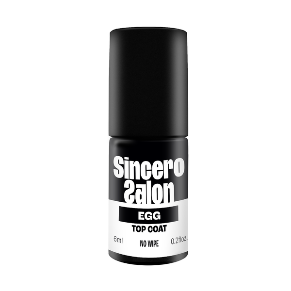 Gelnagellack Top Coat "Sincero Salon", Top Coat No wipe, Egg, 6ml