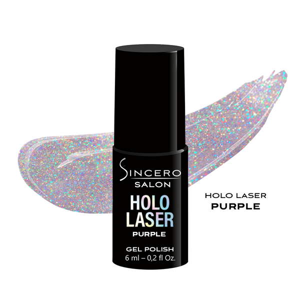 GELNAGELLACK "SINCERO SALON", 6 ML, HOLO LASER, PURPLE