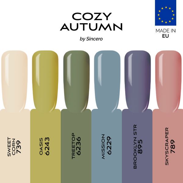 Gel Nagellack Set "Sincero Salon" Cozy autumn, 6 Stk. x 6 ml