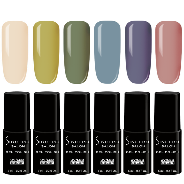 Gel Nagellack Set "Sincero Salon" Cozy autumn, 6 Stk. x 6 ml