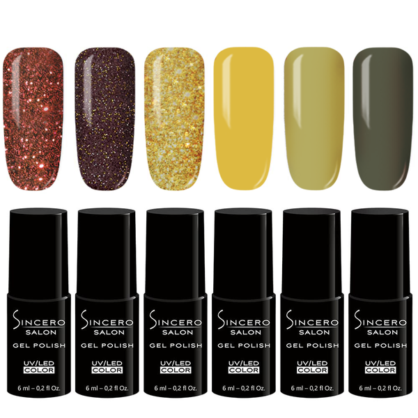 Gel Nagellack Set "Sincero Salon" Sweet honey, 6 Stk. x 6 ml