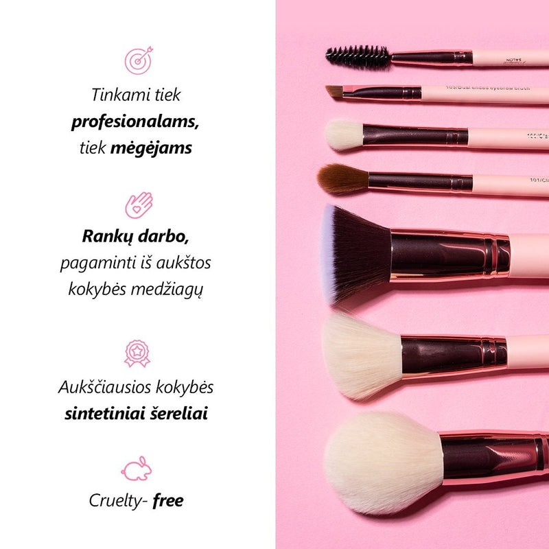 Make-up Pinselset 'Sincero Salon' Rose Gold, 6 Stk.