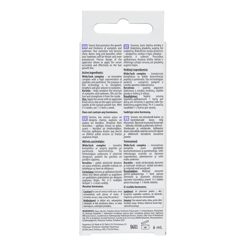Wimpern- und Augenbrauenserum "Sincero Salon"  6ml, 1 Stk.