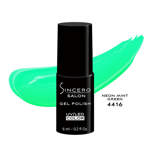 Gelnagellack "Sincero Salon", 6 ml, NEON MINT GREEN, 4416