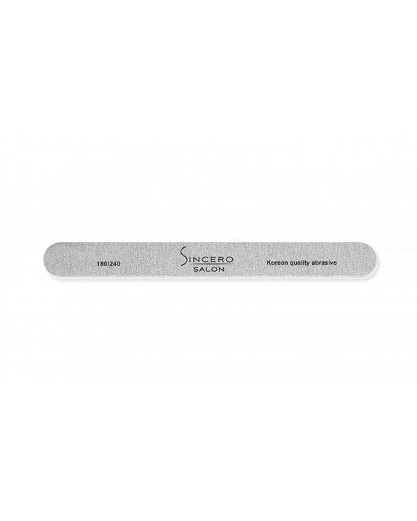 Professionelle Nagelfeile "Sincero Salon", grau, 180/240