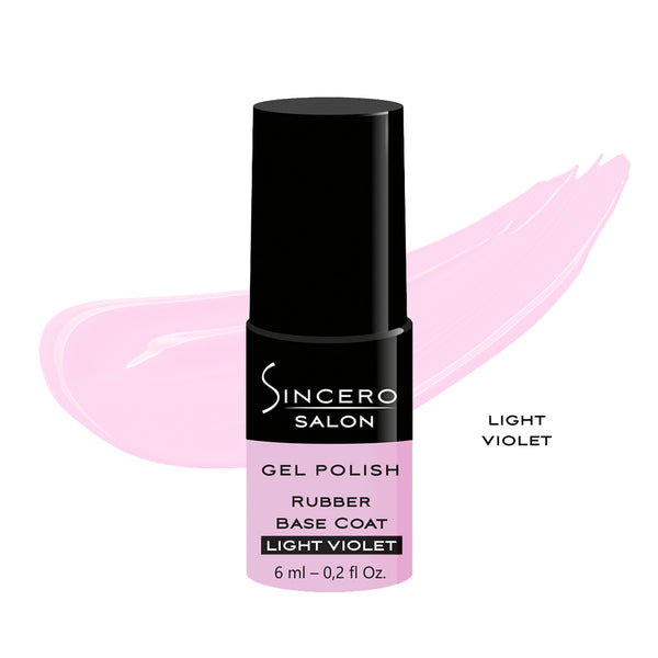 Rubber Base "Sincero Salon", Light violet, 6ml