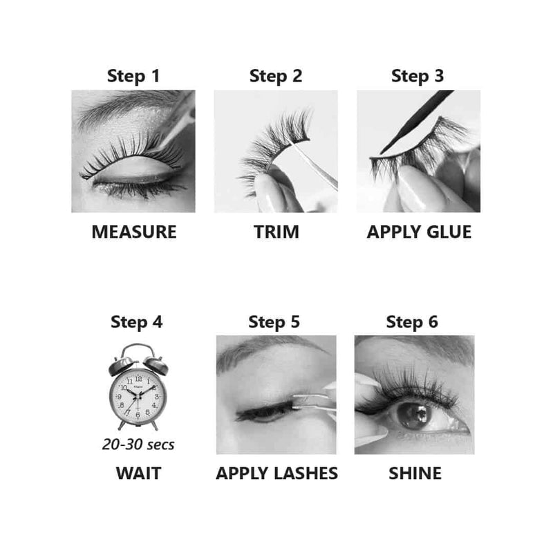 Wimpern "Sincero Salon", GLAMOUR A42, 1 Stk.