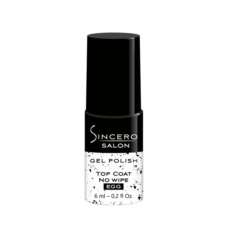 Gelnagellack Top Coat "Sincero Salon", Top Coat No wipe, Egg, 6ml